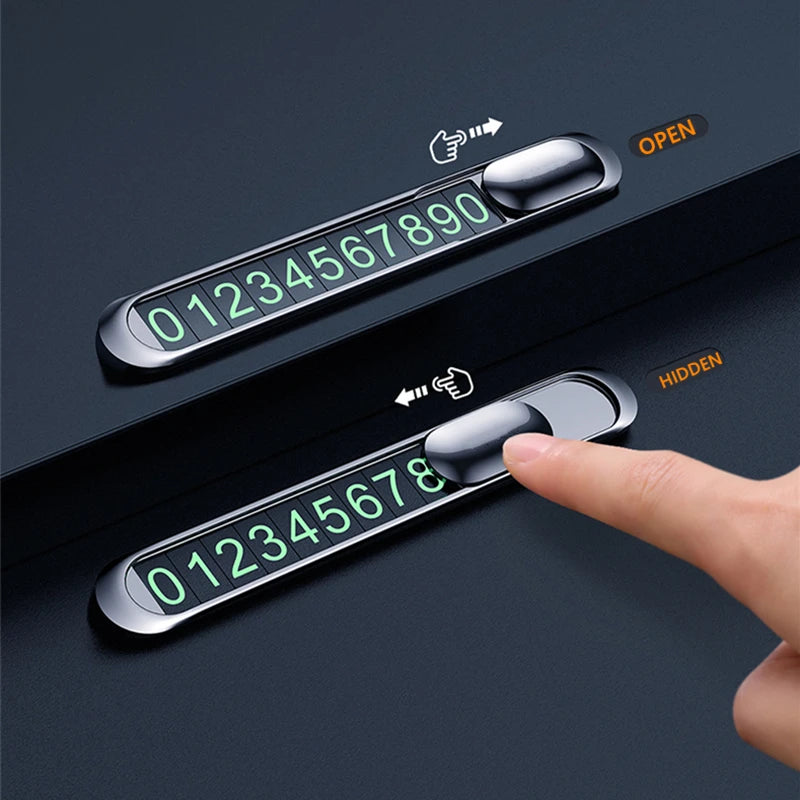 Temporary Parking Card with Number Display | Gadget Garage
